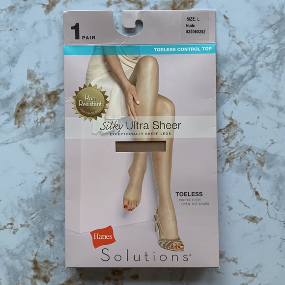 Pair of Sheer Stockings - Black and Nude NWT - Picture 3 of 7